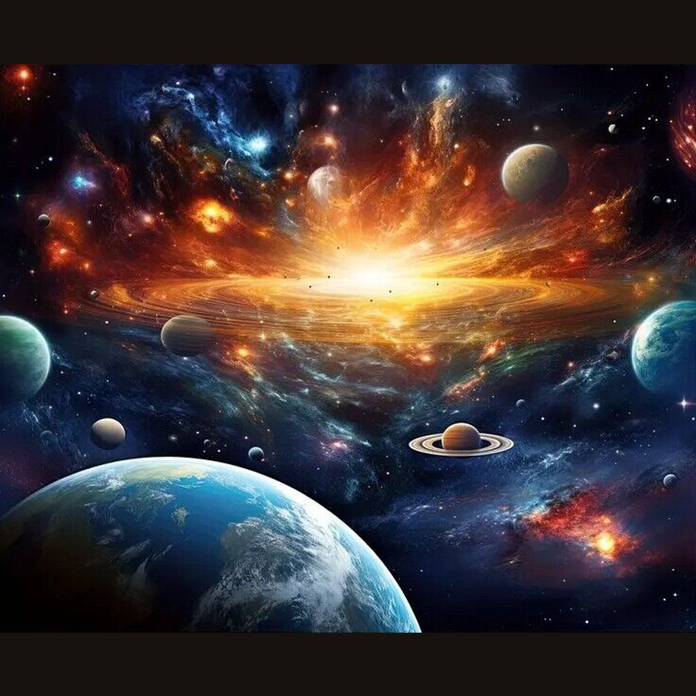Stunning Solar System & Galaxy Vibrant Fabric Tapestry 90.5" x 70.8" NEW Home & Garden:Home Décor:Tapestries Style Your Walls